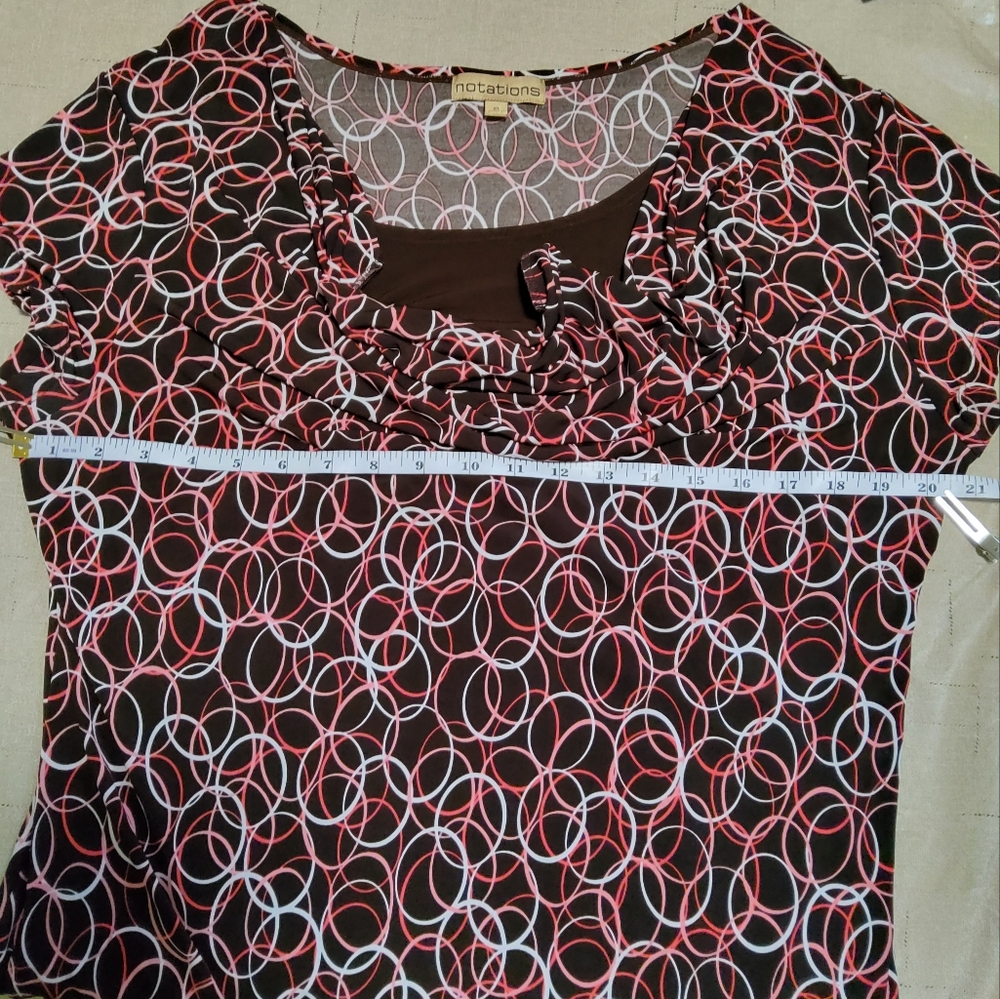 Notations Stretch Brown Multi-Colored Geometric P… - image 5